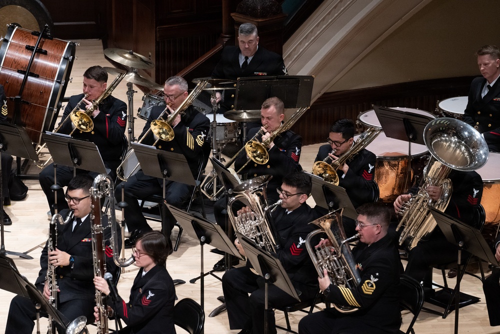 Navy Band performs at the Hochstein School