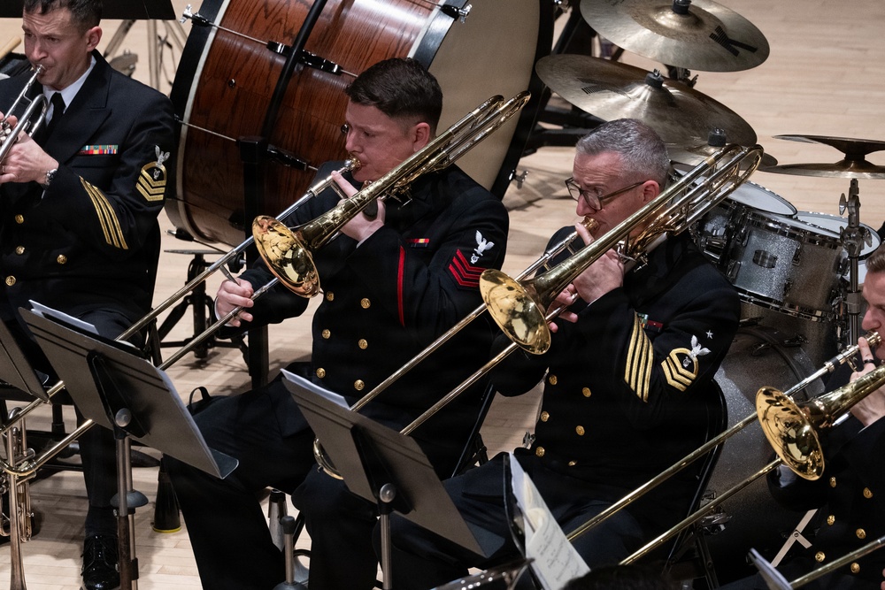 Navy Band performs at the Hochstein School