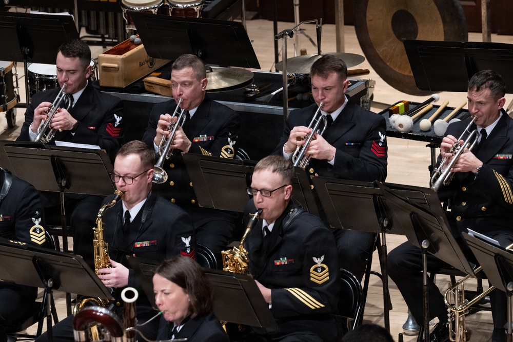 Navy Band performs at the Hochstein School