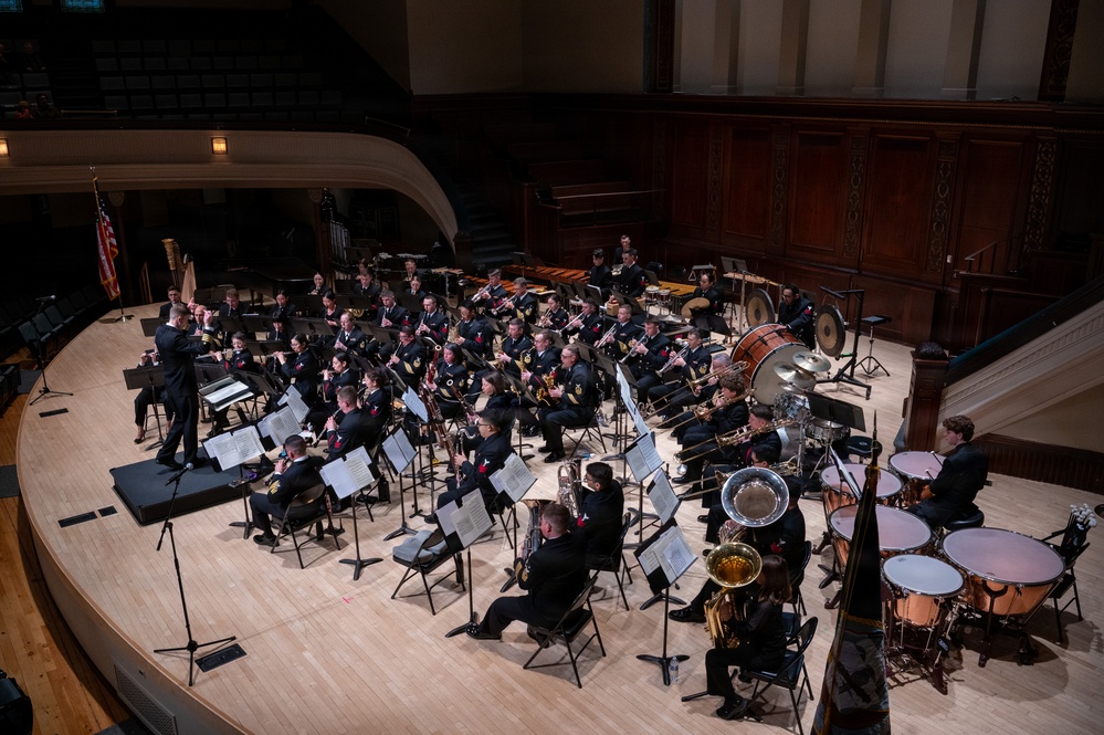 Navy Band performs at the Hochstein School