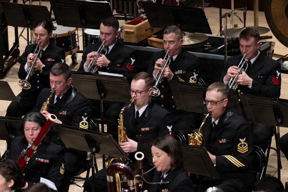 Navy Band performs at the Hochstein School