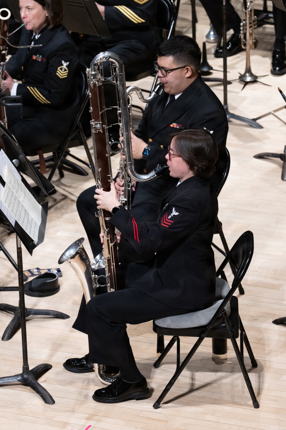Navy Band performs at the Hochstein School