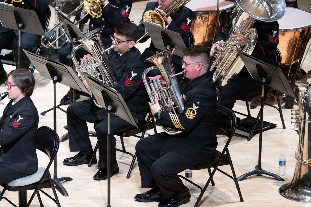 Navy Band performs at the Hochstein School