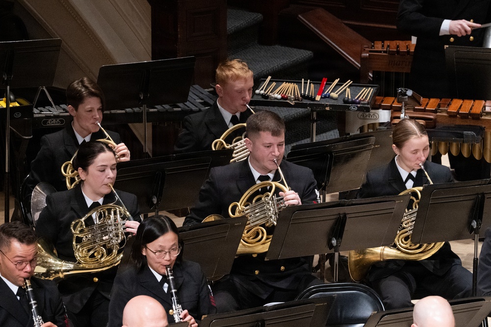 Navy Band performs at the Hochstein School