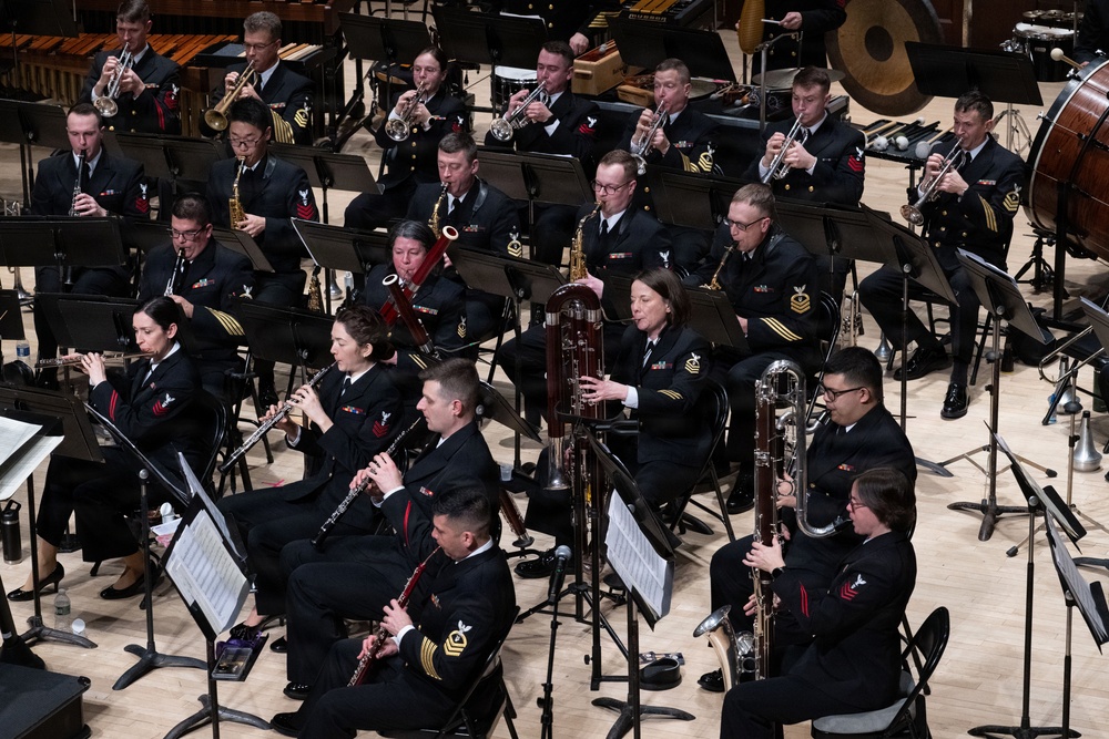 Navy Band performs at the Hochstein School