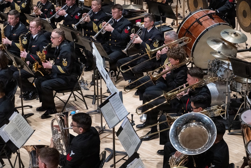 Navy Band performs at the Hochstein School