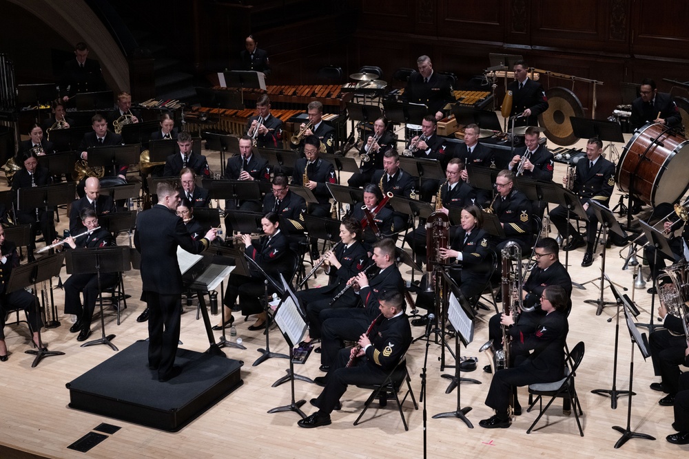 Navy Band performs at the Hochstein School