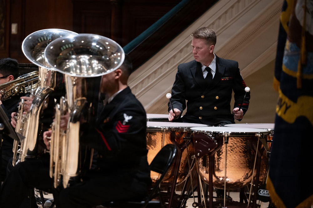 Navy Band performs at the Hochstein School