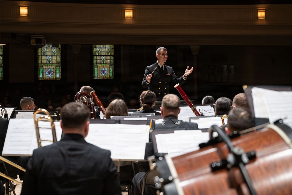 Navy Band performs at the Hochstein School