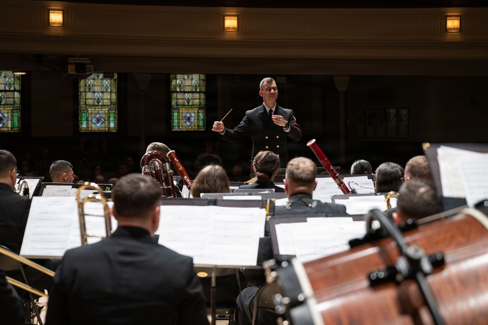 Navy Band performs at the Hochstein School