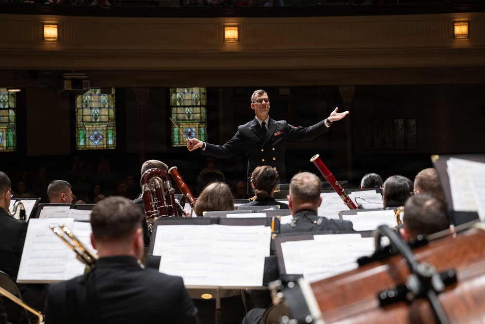 Navy Band performs at the Hochstein School