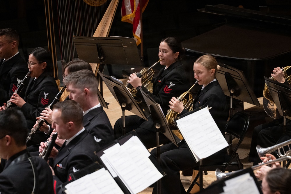 Navy Band performs at the Hochstein School