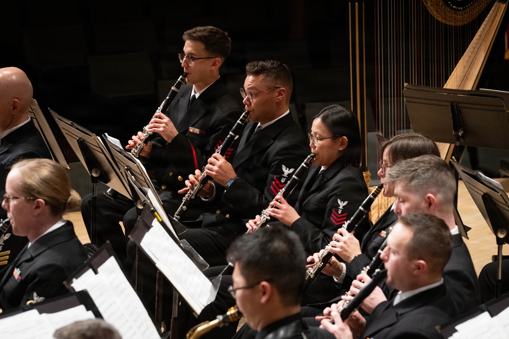 Navy Band performs at the Hochstein School