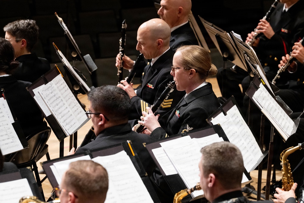 Navy Band performs at the Hochstein School