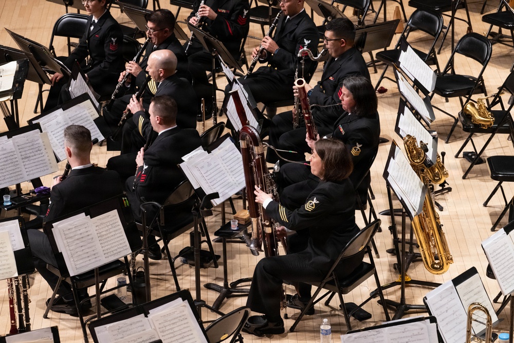 Navy Band performs at the Hochstein School