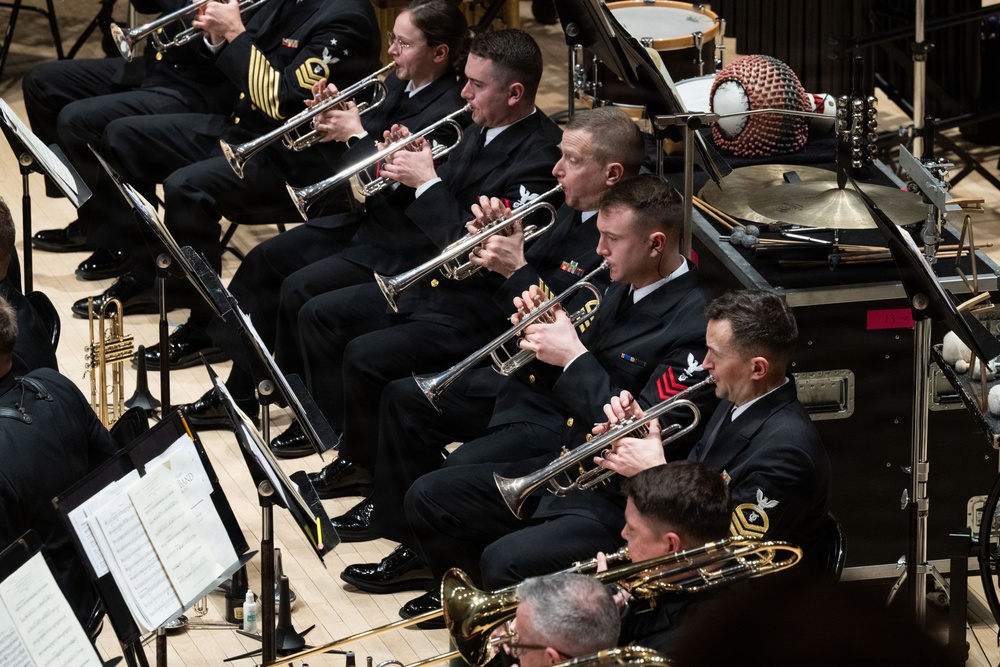 Navy Band performs at the Hochstein School