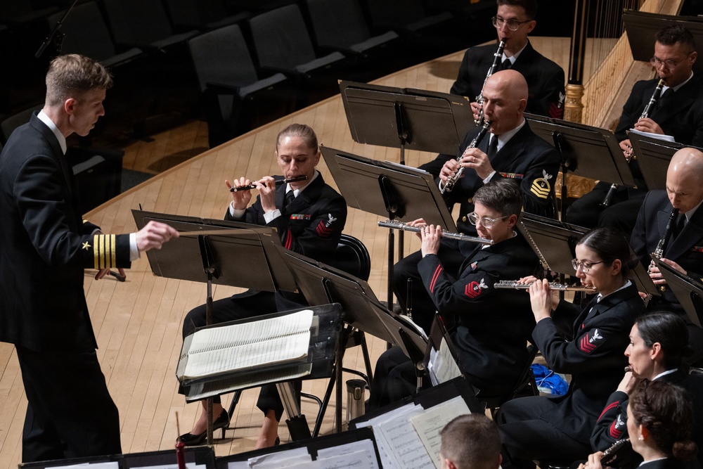 Navy Band performs at the Hochstein School