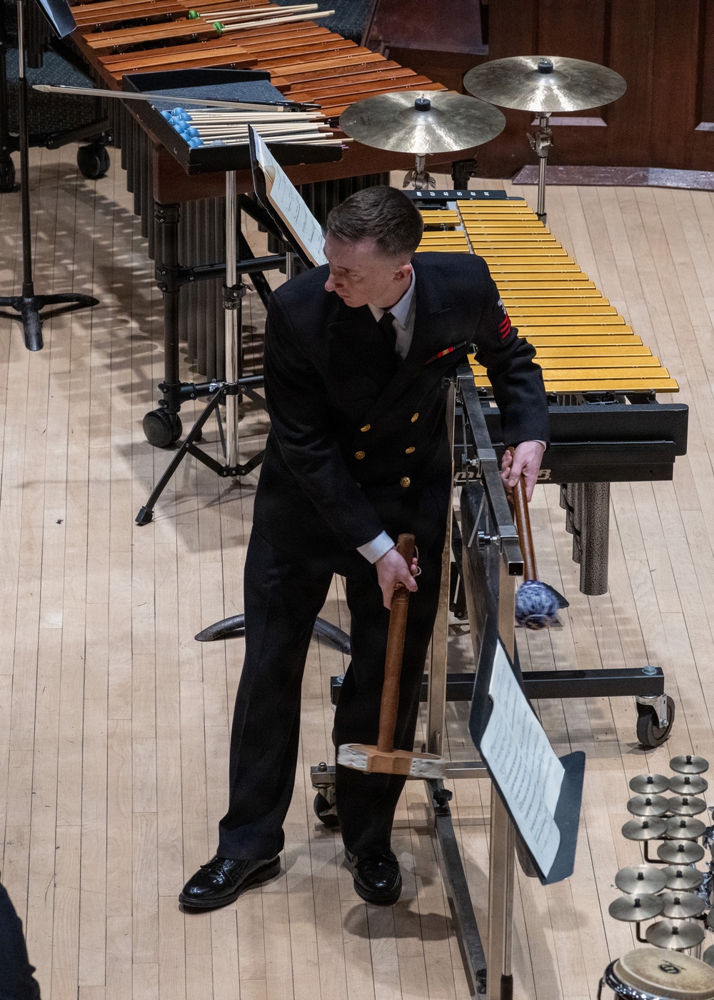 Navy Band performs at the Hochstein School