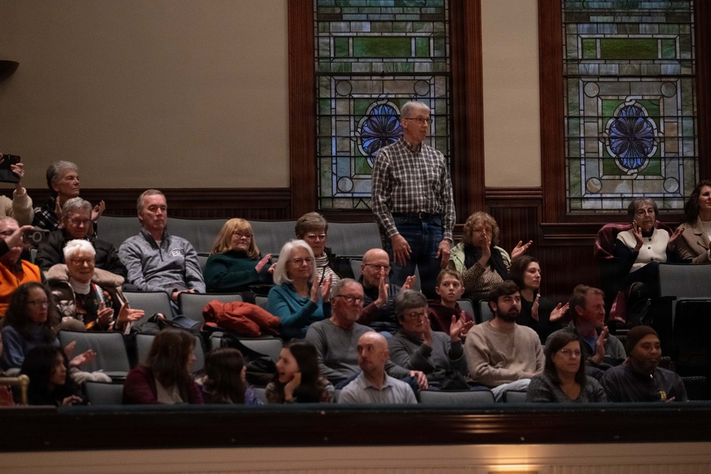 Navy Band performs at the Hochstein School