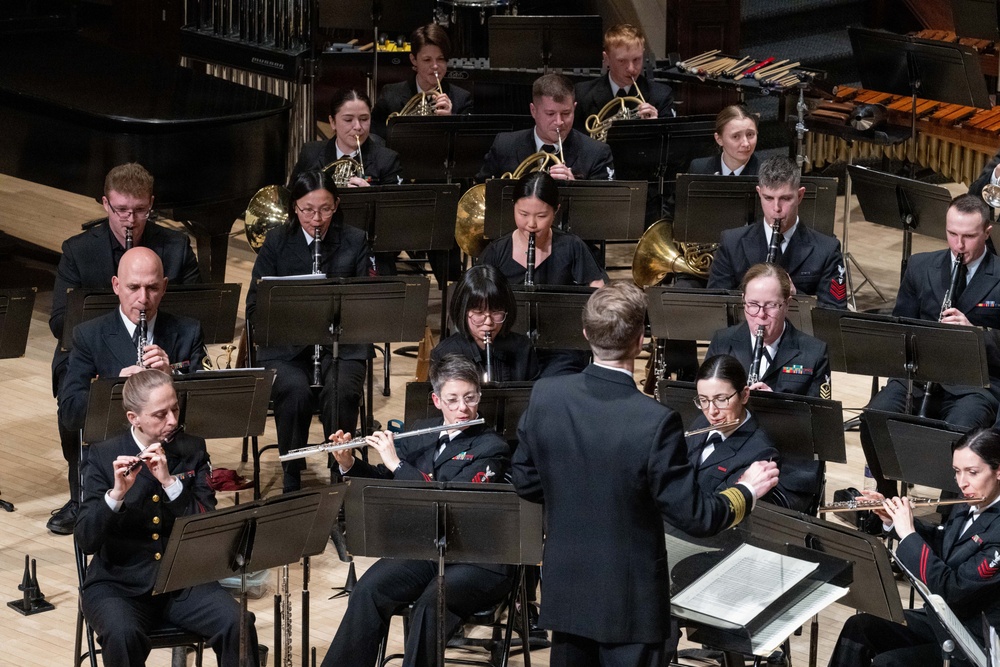 Navy Band performs at the Hochstein School
