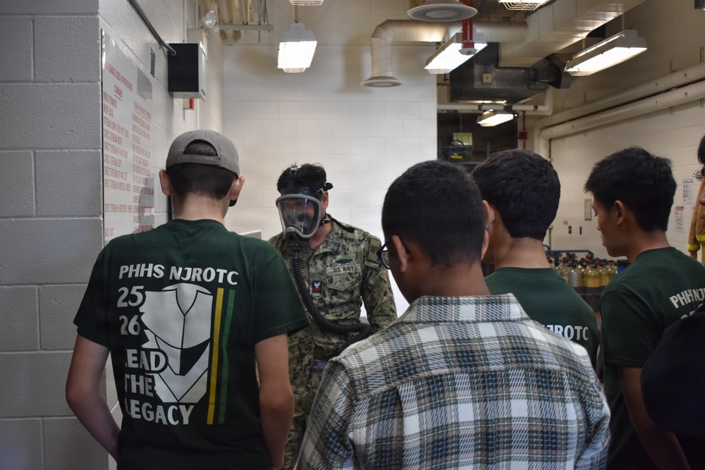Patrick Henry High School’s NJROTC Visits Naval Base Point Loma