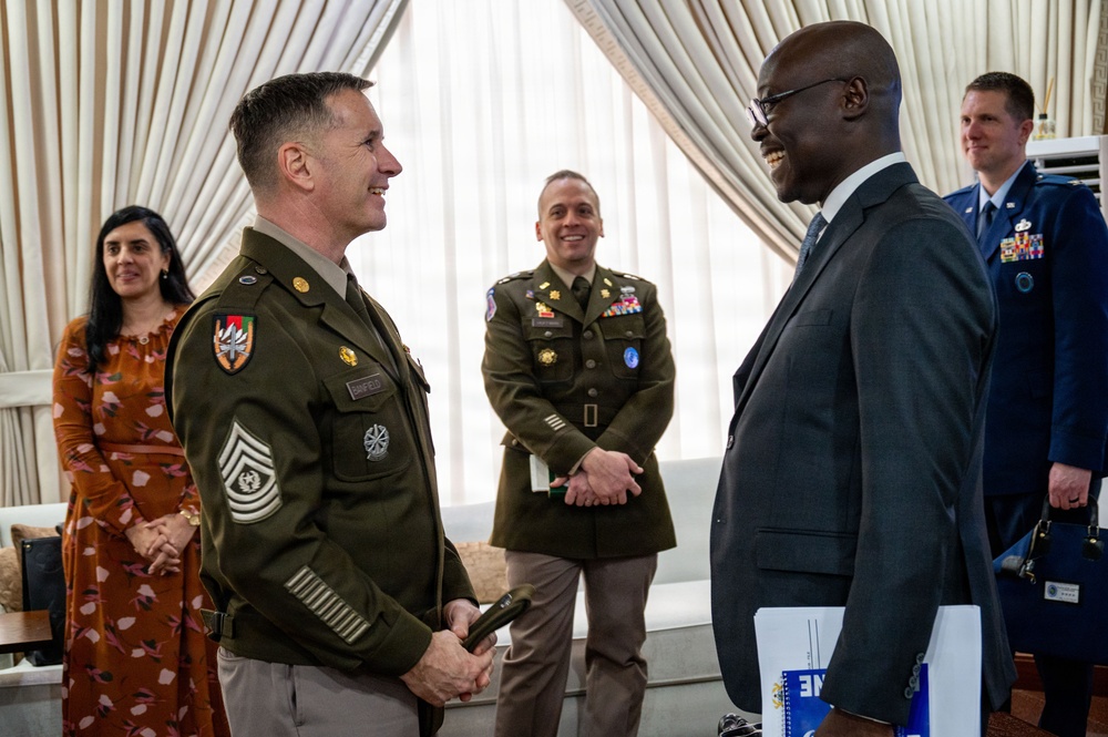 U.S. AFRICOM Commander Air Force Gen. Dagvin Anderson meets with Ghana’s President John Dramani Mahama in Accra, Ghana