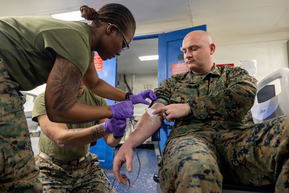 11th MEU Marines, Sailors Conduct Medical Training Aboard USS Boxer