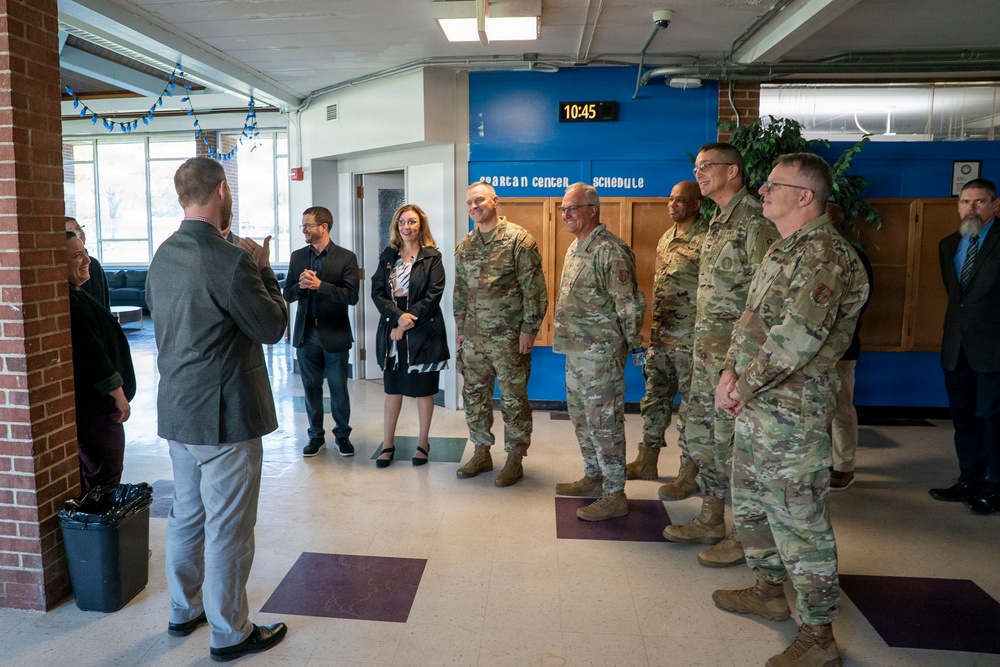 Ohio National Guard senior leadership team visits community partners