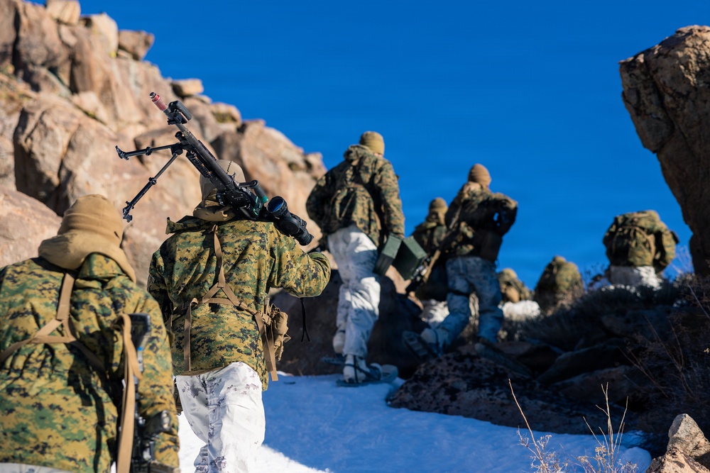 U.S. Marines with 2nd Bn., 4th Marines conduct force-on-force exercise during MTX 1-26