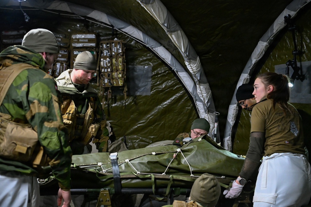 Minnesota National Guard and Norwegian Home Guard complete cold-weather medical training during NOREX53