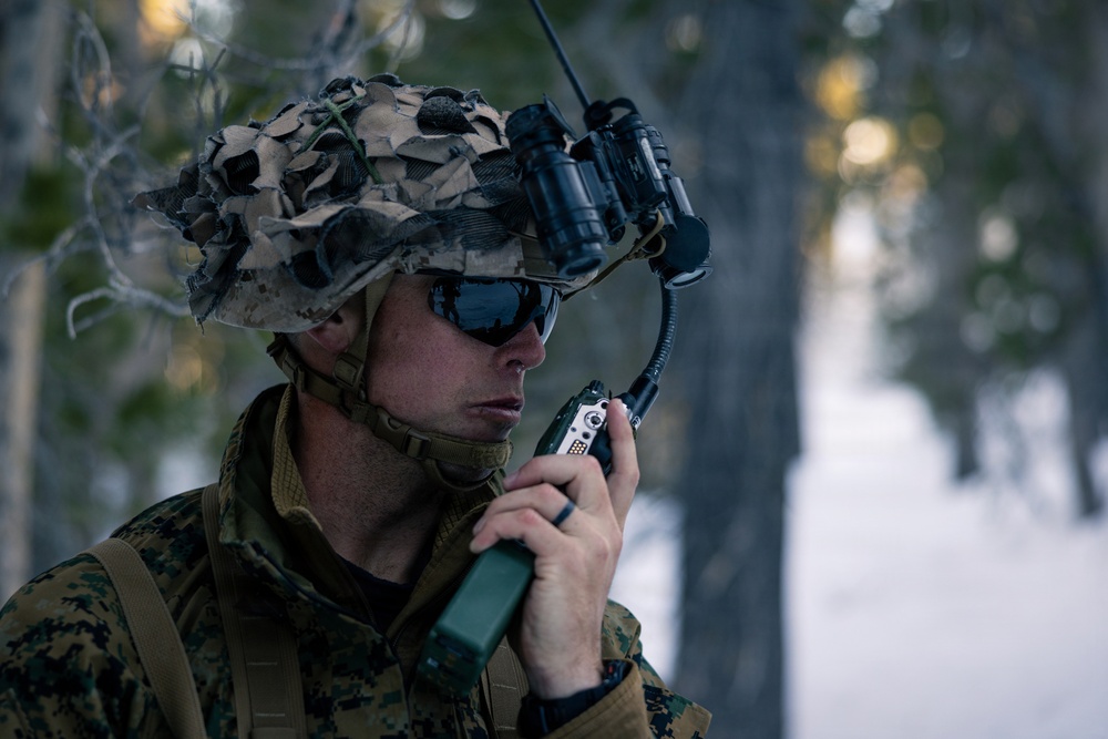U.S. Marines with 2nd Bn., 4th Marines conduct force-on-force exercise during MTX 1-26