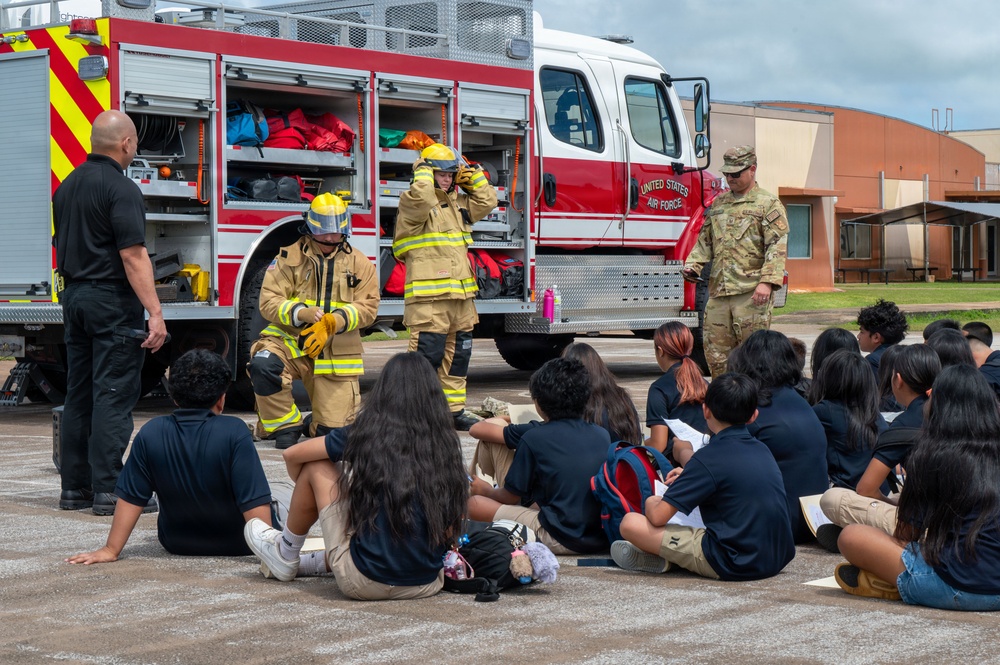 Andersen Fire Department turns up the heat for career day
