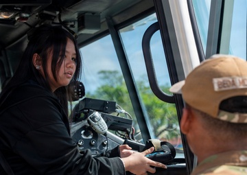 Astumbo Middle School tours Andersen AFB