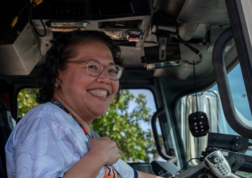 Astumbo Middle School tours Andersen AFB