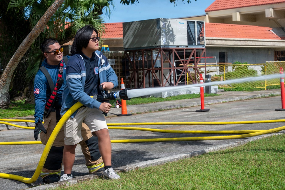 Astumbo Middle School tours Andersen AFB