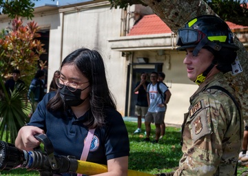 Astumbo Middle School tours Andersen AFB