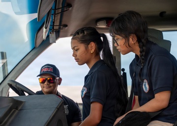 Astumbo Middle School tours Andersen AFB