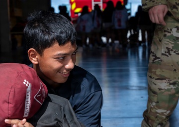 Astumbo Middle School tours Andersen AFB