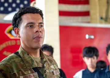 Astumbo Middle School tours Andersen AFB