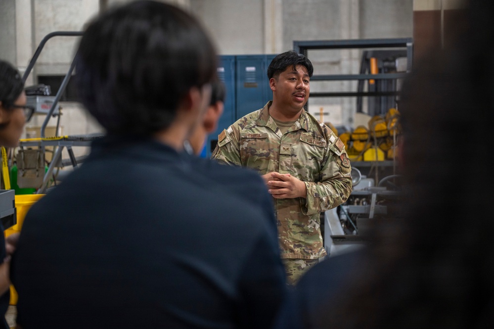 Astumbo Middle School tours Andersen AFB