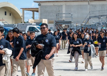 Astumbo Middle School tours Andersen AFB