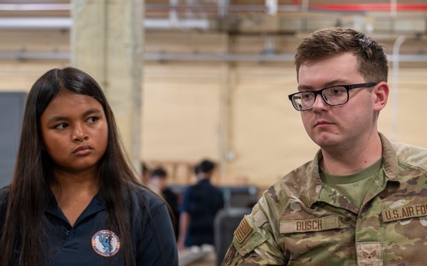 Astumbo Middle School tours Andersen AFB