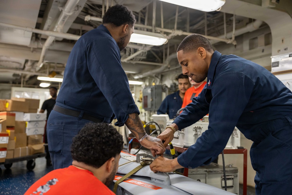 Abraham Lincoln Conducts Routine Operations