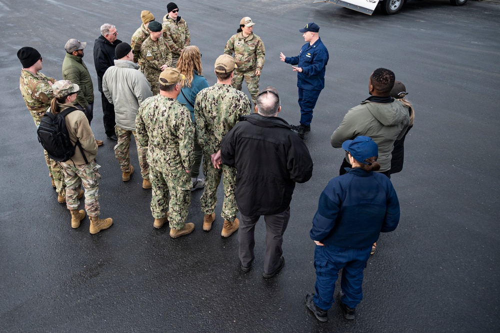 Arctic Edge 2026 medical experimentation participants tour NOAA’s Oscar Dyson (R-224) in Kodiak