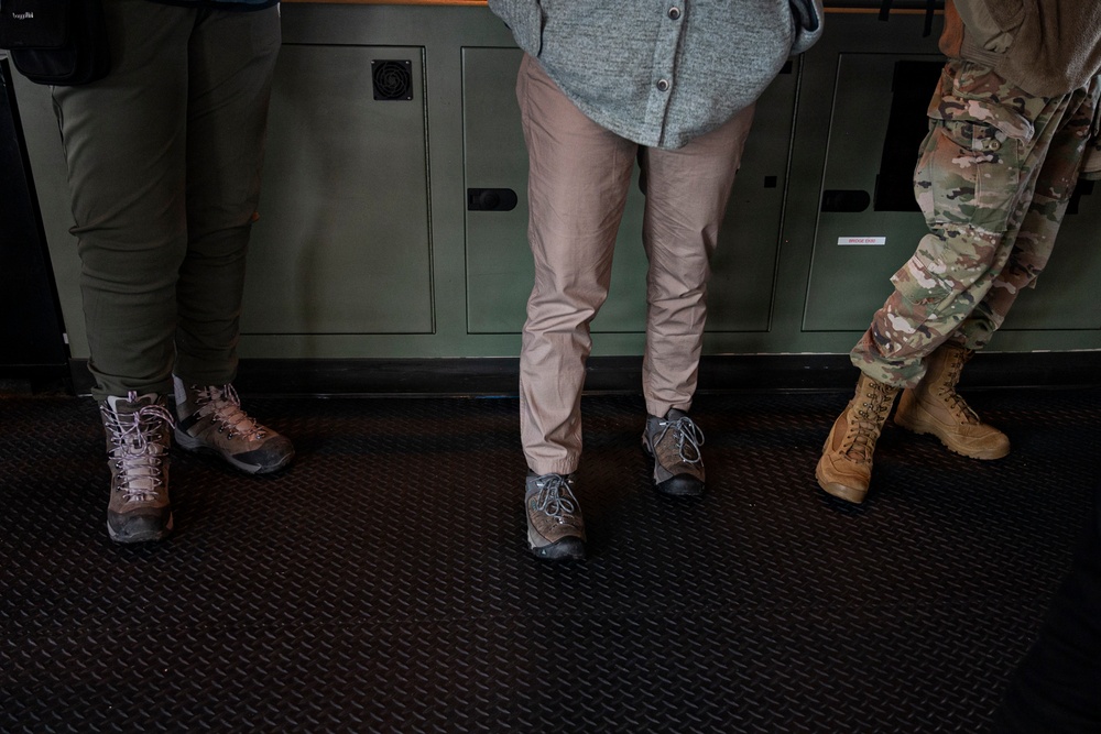 Arctic Edge 2026 medical experimentation participants tour NOAA’s Oscar Dyson (R-224) in Kodiak