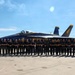 U.S. Navy Blue Angels meet the U.S. Marine Corps Silent Drill Platoon