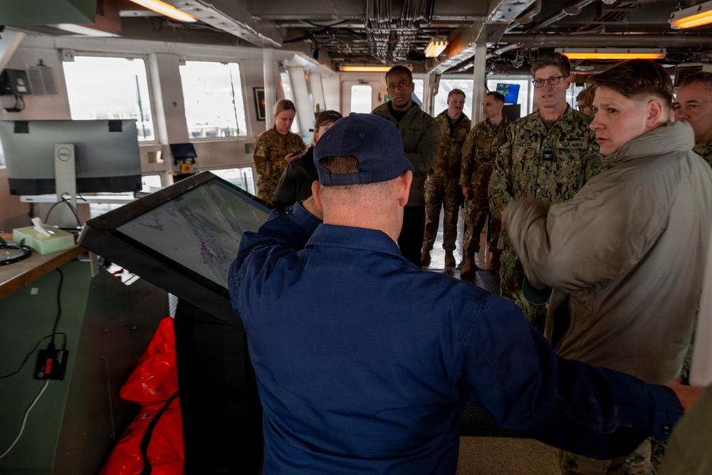 Arctic Edge 2026 medical experimentation participants tour NOAA’s Oscar Dyson (R-224) in Kodiak