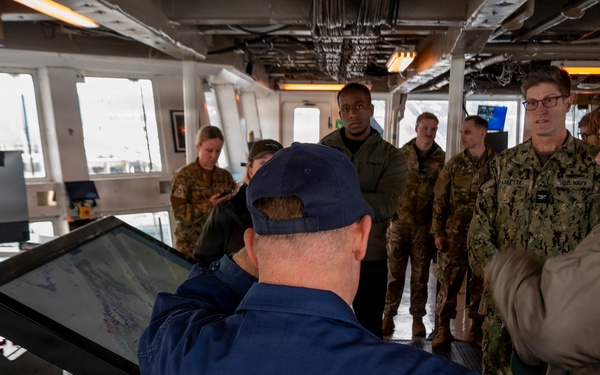 Arctic Edge 2026 medical experimentation participants tour NOAA’s Oscar Dyson (R-224) in Kodiak