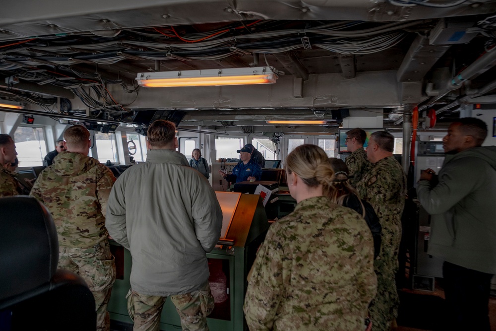 Arctic Edge 2026 medical experimentation participants tour NOAA’s Oscar Dyson (R-224) in Kodiak