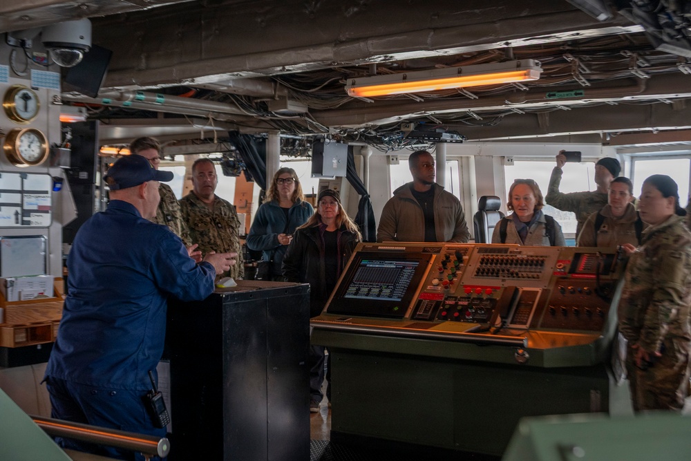 Arctic Edge 2026 medical experimentation participants tour NOAA’s Oscar Dyson (R-224) in Kodiak